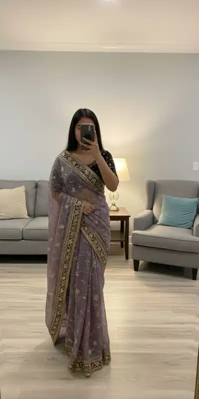 NC 5534 Lavender Moss Silk Saree Perfect for Wedding, Party, Ganesh Chaturthi, Karwa Chauth, Haldi – . Introductory Price ₹2049. Delivery 4-6 Working Days. | Bollywood Sarees, Creative Sarees, Designer Sarees, Embroidered Sarees, Ethnic Saree, Modern Digital sarees, Party Wear Sarees, Sarees