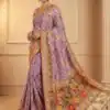 MS 547 Lavender with Lace Work & Zari Work. Soft Pashmina Saree Exclusive Offer ₹2999. Delivery 4-6 Working Days. Shop now. | Bollywood Sarees, Creative Sarees, Designer Sarees, Embroidered Sarees, Ethnic Saree, Modern Digital sarees, Party Wear Sarees, Sarees