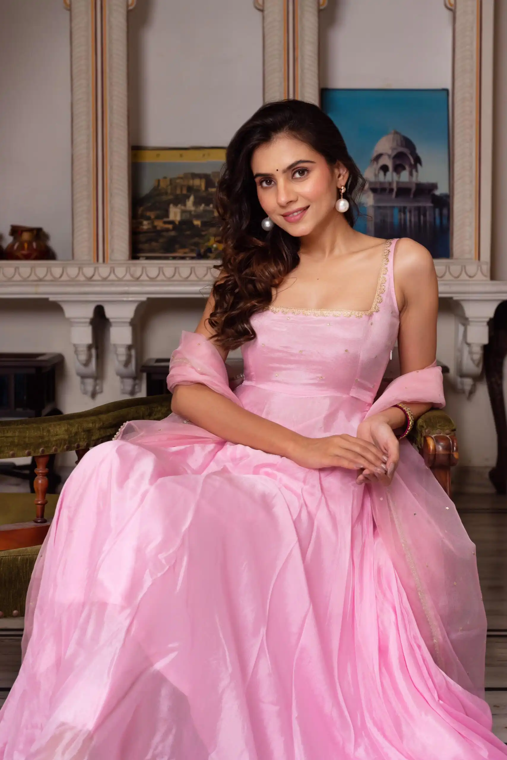 SRK 5291 Light Pink Faux Georgette Salwar Suit with Bead Work & Embroidery Work. Festive Deal ₹1799. Delivery 4-6 Working Days. Shop now. | Jump Suits, Straight Suits, Casual Suits, Creative suits, Designer Suits, Palazzo Suits, Party Wear Suits, Patiala Suits, Salwar suit