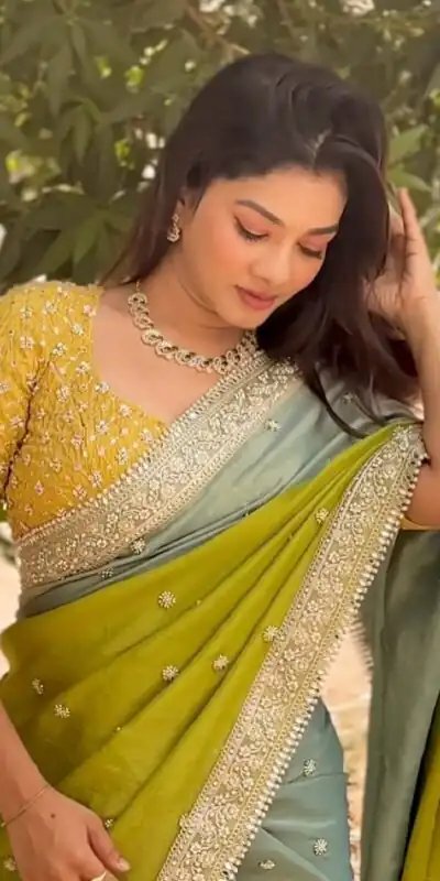 NC 5522 Mahendi Chinon Saree Perfect for Wedding, Party, Temple Visit, Durga Puja, Reception – . Get it for ₹2449. Delivery 4-6 Working Days. Shop now. | Bollywood Sarees, Creative Sarees, Designer Sarees, Embroidered Sarees, Ethnic Saree, Modern Digital sarees, Party Wear Sarees, Sarees