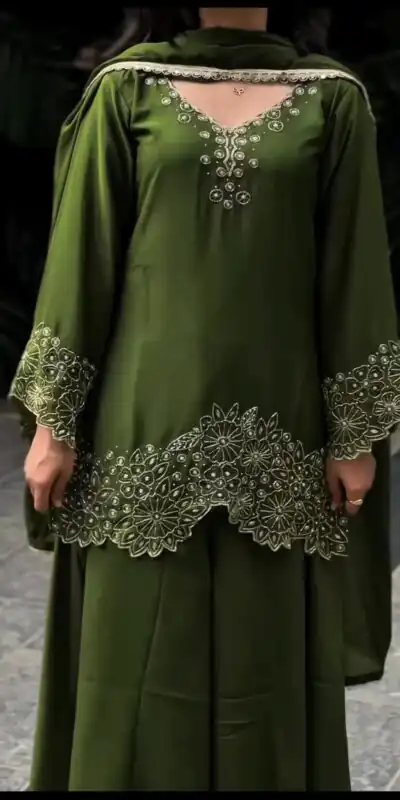 VLM 281 Mahendi in Chinon Silk Embroidery Work & Lace Work Salwar Suit . Special Price ₹1899. Delivery 4-6 Working Days. Shop now. | Jump Suits, Straight Suits, Casual Suits, Creative suits, Designer Suits, Palazzo Suits, Party Wear Suits, Patiala Suits, Salwar suit