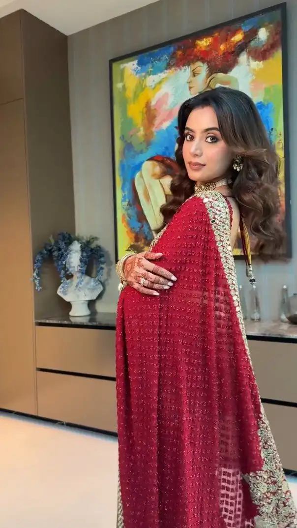 BT 443 Maroon Color Georgette Saree with Embroidery Work & Mirror Work. Get it for ₹2449. Delivery 4-6 Working Days. Shop now. | Bollywood Sarees, Creative Sarees, Designer Sarees, Embroidered Sarees, Ethnic Saree, Modern Digital sarees, Party Wear Sarees, Sarees