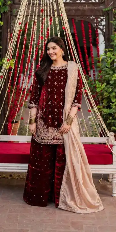 KF 1707 Maroon with Embroidery Work & Lace Work Viscose Velvet Salwar Suit . Introductory Price ₹2399. Delivery 4-6 Working Days. Shop now. | Jump Suits, Straight Suits, Casual Suits, Creative suits, Designer Suits, Palazzo Suits, Party Wear Suits, Patiala Suits, Salwar suit