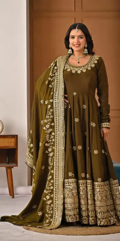 ND 5055 Mehandi NC Vichitra Silk Salwar Suit with Embroidery Work. Special Price ₹3149. Delivery 4-6 Working Days. Shop now. | Jump Suits, Straight Suits, Casual Suits, Creative suits, Designer Suits, Palazzo Suits, Party Wear Suits, Patiala Suits, Salwar suit