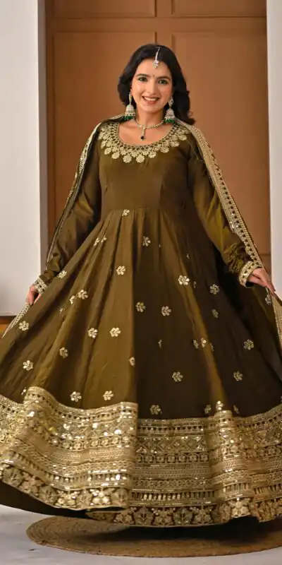 ND 5055 Mehandi NC Vichitra Silk Salwar Suit with Embroidery Work. Special Price ₹3149. Delivery 4-6 Working Days. Shop now. | Jump Suits, Straight Suits, Casual Suits, Creative suits, Designer Suits, Palazzo Suits, Party Wear Suits, Patiala Suits, Salwar suit