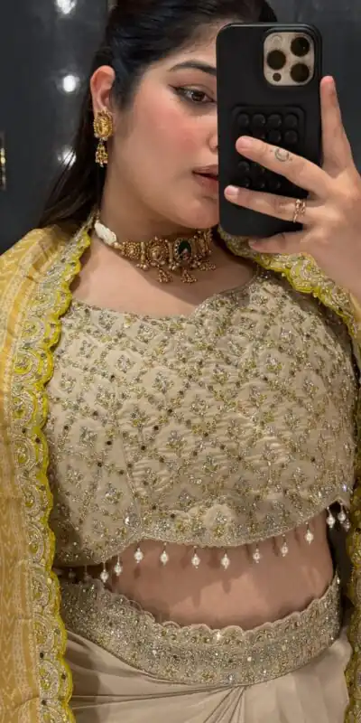 BB 53 Mustered Crap Silk Dhoti Suit. Perfect for Wedding, Party, Anniversary, Holi, Temple Visit – Available at ₹2599 only. Delivery 4-6 Working Days. | Jump Suits, Straight Suits, Casual Suits, Creative suits, Designer Suits, Palazzo Suits, Party Wear Suits, Patiala Suits, Salwar suit