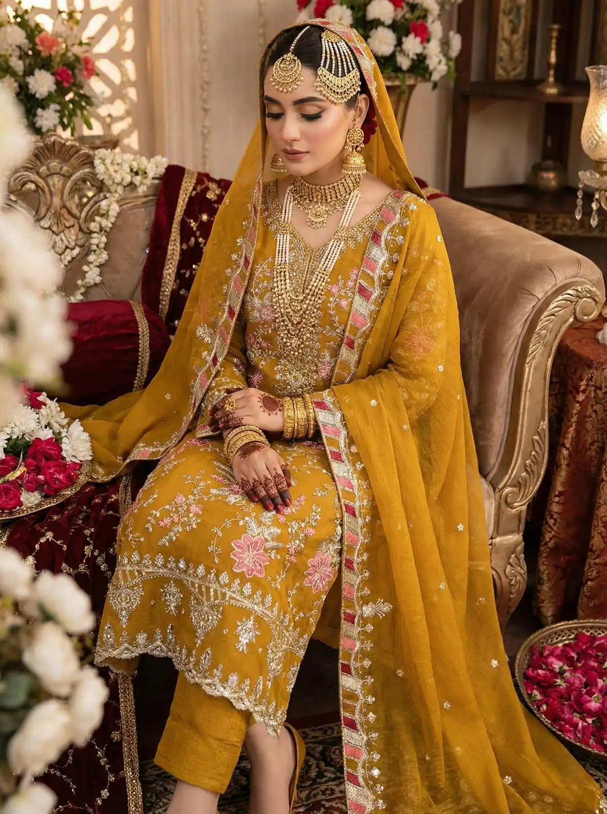 SRK 5321 Mustered Crunchy Silk Salwar Suit Perfect for Wedding, Party, Eid, Sangeet, Cultural Events – . Exclusive Offer ₹2499. Delivery 4-6 Working Days. | Jump Suits, Straight Suits, Casual Suits, Creative suits, Designer Suits, Palazzo Suits, Party Wear Suits, Patiala Suits, Salwar suit