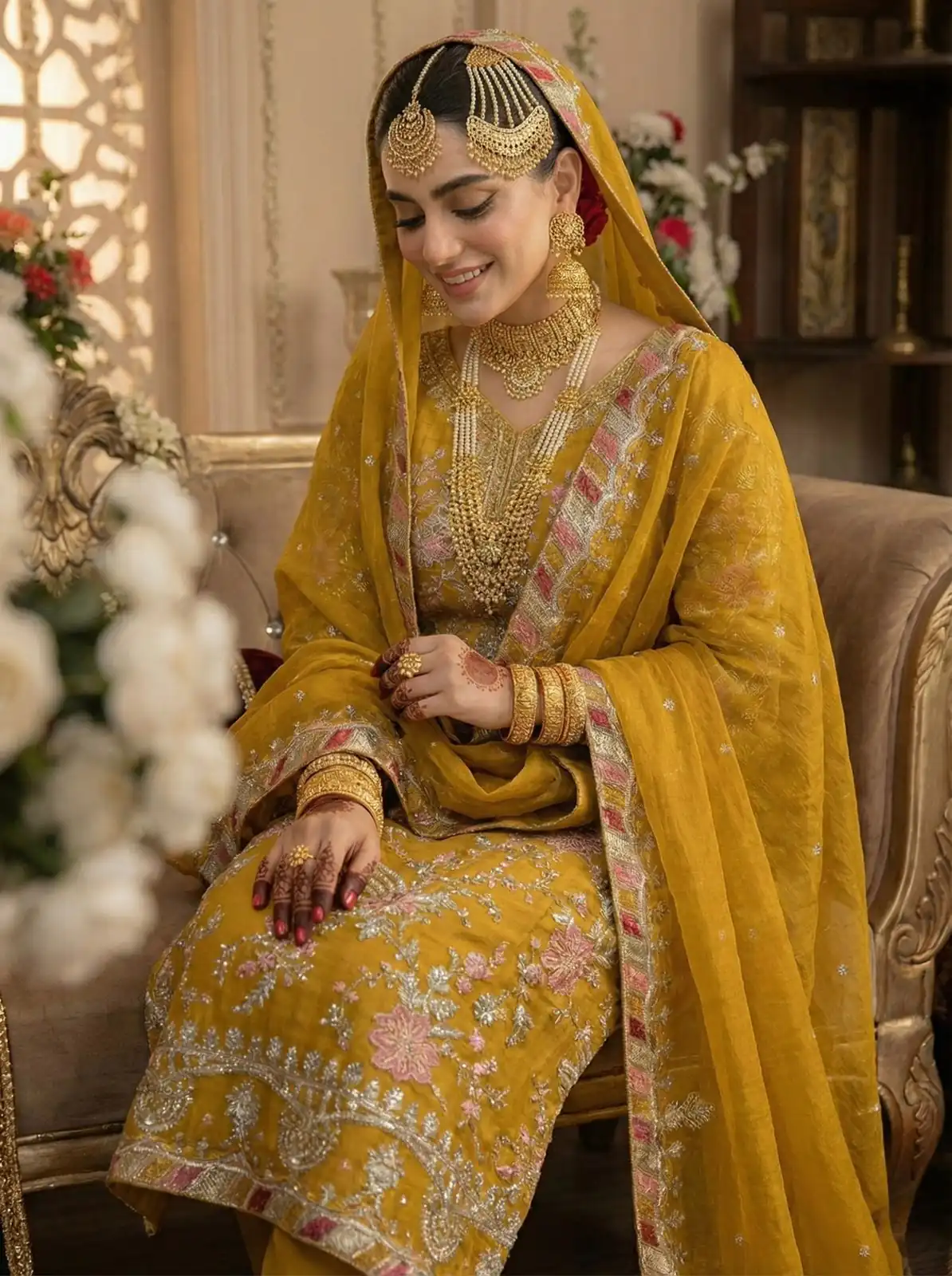 SRK 5321 Mustered Crunchy Silk Salwar Suit Perfect for Wedding, Party, Eid, Sangeet, Cultural Events – . Exclusive Offer ₹2499. Delivery 4-6 Working Days. | Jump Suits, Straight Suits, Casual Suits, Creative suits, Designer Suits, Palazzo Suits, Party Wear Suits, Patiala Suits, Salwar suit