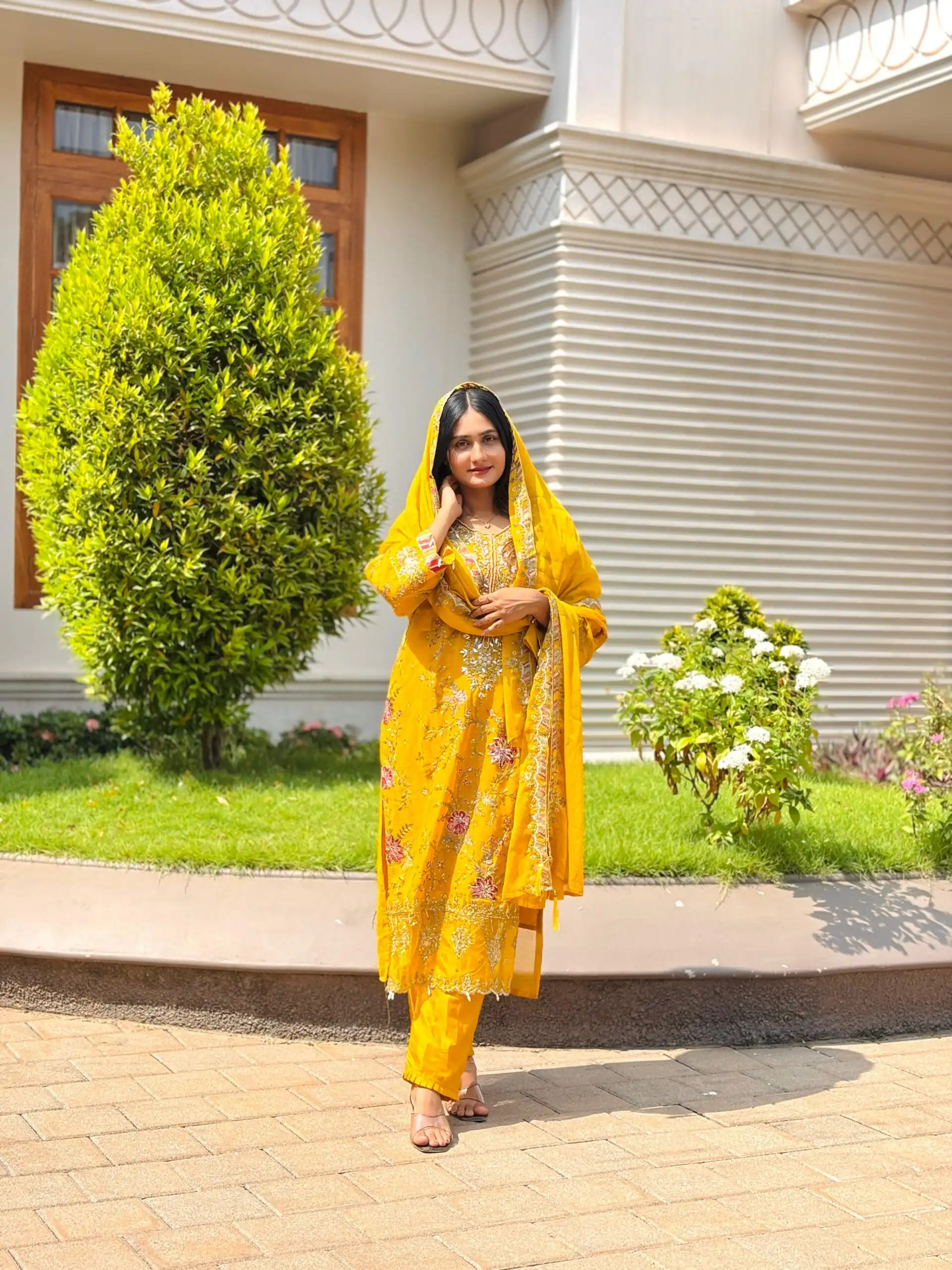 SRK 5321 Mustered Crunchy Silk Salwar Suit Perfect for Wedding, Party, Eid, Sangeet, Cultural Events – . Exclusive Offer ₹2499. Delivery 4-6 Working Days. | Jump Suits, Straight Suits, Casual Suits, Creative suits, Designer Suits, Palazzo Suits, Party Wear Suits, Patiala Suits, Salwar suit
