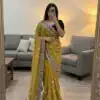 NC 5534 Mustered Moss Silk Saree Perfect for Wedding, Party, Ganesh Chaturthi, Karwa Chauth, Haldi – . Introductory Price ₹2049. Delivery 4-6 Working Days. | Bollywood Sarees, Creative Sarees, Designer Sarees, Embroidered Sarees, Ethnic Saree, Modern Digital sarees, Party Wear Sarees, Sarees