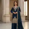 BE 444 Navy Blue Color Organza Silk Salwar Suit with Embroidery Work. Special Price ₹2099. Delivery 4-6 Working Days. Shop now. | Jump Suits, Straight Suits, Casual Suits, Creative suits, Designer Suits, Palazzo Suits, Party Wear Suits, Patiala Suits, Salwar suit