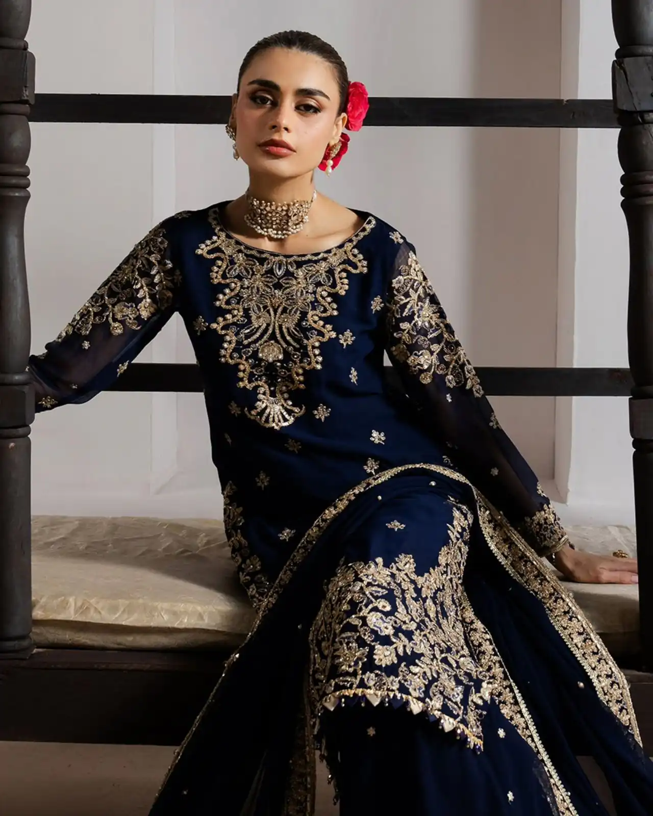 LG 2061 Navy Blue Organza Silk Salwar Suit with Embroidery Work. Exclusive Offer ₹2499. Delivery 4-6 Working Days. Shop now. | Jump Suits, Straight Suits, Casual Suits, Creative suits, Designer Suits, Palazzo Suits, Party Wear Suits, Patiala Suits, Salwar suit