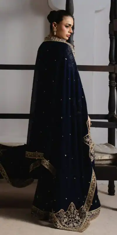 LG 2061 Navy Blue Organza Silk Salwar Suit with Embroidery Work. Exclusive Offer ₹2499. Delivery 4-6 Working Days. Shop now. | Jump Suits, Straight Suits, Casual Suits, Creative suits, Designer Suits, Palazzo Suits, Party Wear Suits, Patiala Suits, Salwar suit