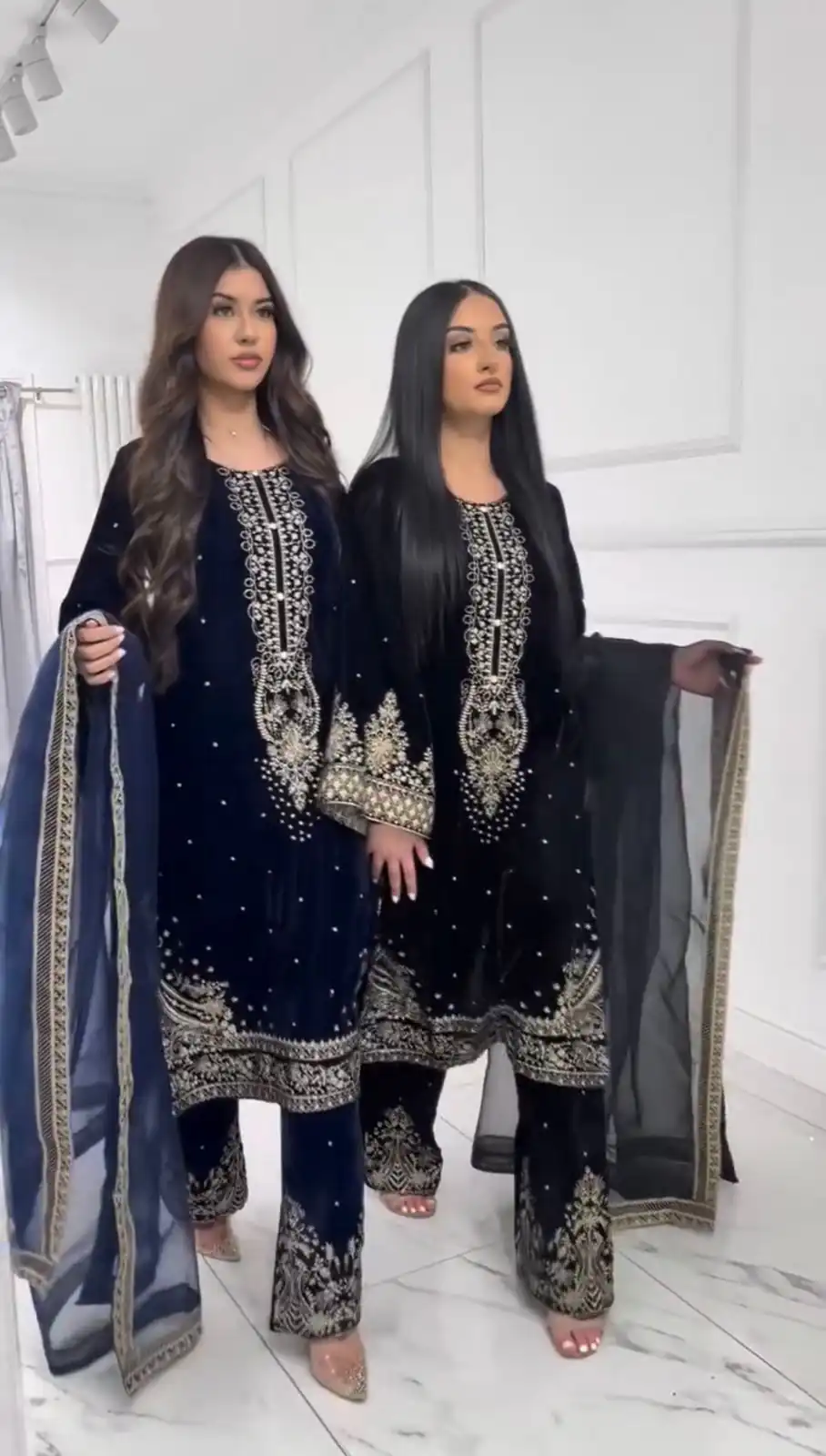 AD 222 Navy Blue Viscose Velvet Salwar Suit with Embroidery Work & Lace Work. Best Price ₹2099. Delivery 4-6 Working Days. Shop now. | Jump Suits, Straight Suits, Casual Suits, Creative suits, Designer Suits, Palazzo Suits, Party Wear Suits, Patiala Suits, Salwar suit