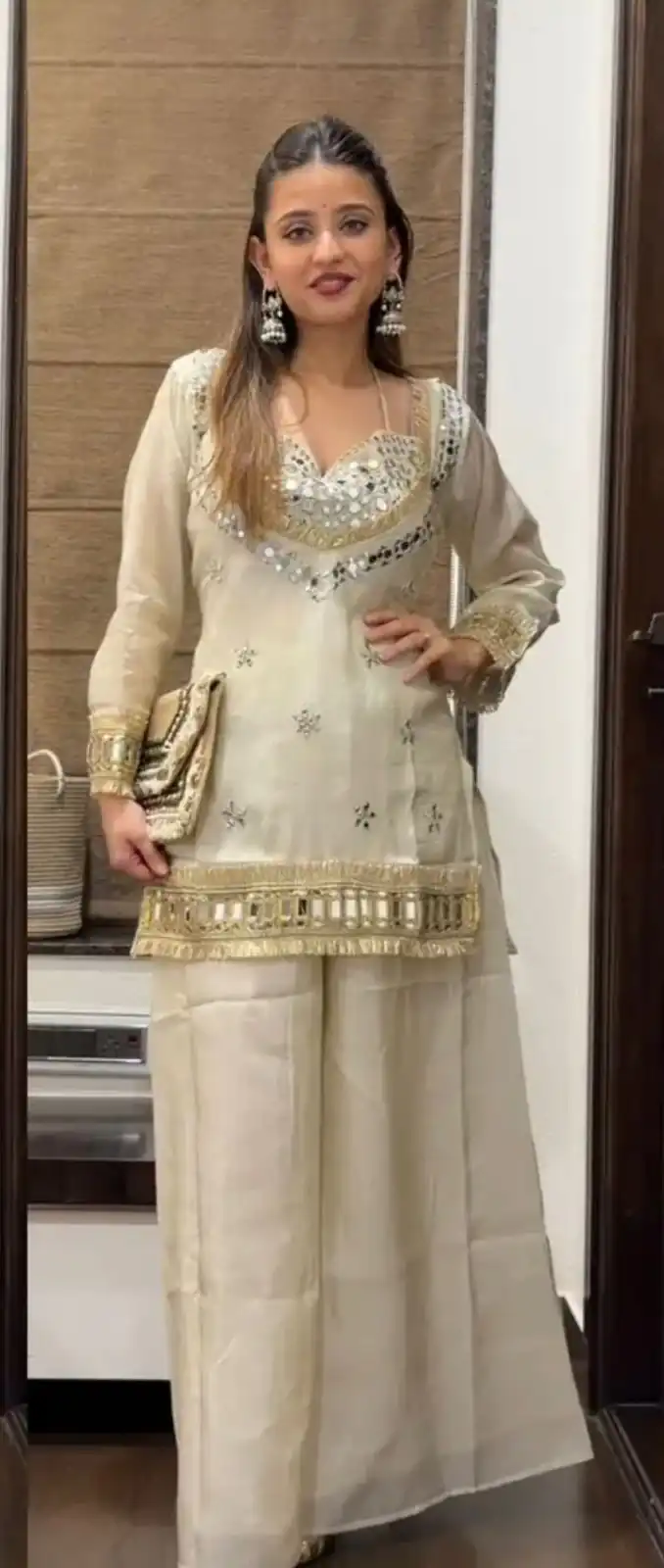 SRK 5326 Off White Fendy Silk Salwar Suit with Mirror Work & Lace Work. Affordable Price ₹2399. Delivery 4-6 Working Days. Shop now. | Jump Suits, Straight Suits, Casual Suits, Creative suits, Designer Suits, Palazzo Suits, Party Wear Suits, Patiala Suits, Salwar suit