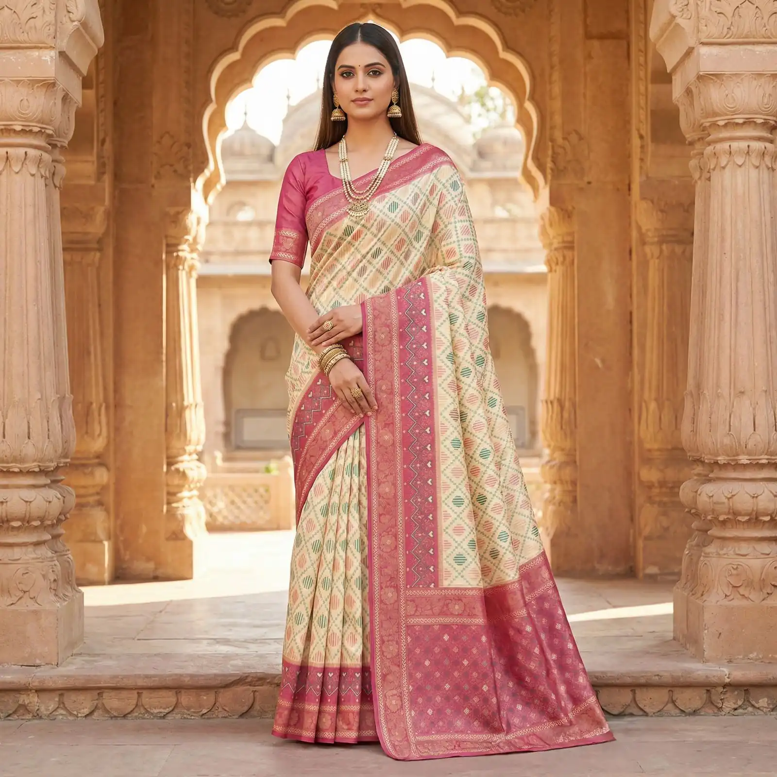 MB 6088 Off White Color Lace Work & Zari Work Sareein Pochampalli Silk. Best Price ₹2049. Delivery 4-6 Working Days. Shop now. | Bollywood Sarees, Creative Sarees, Designer Sarees, Embroidered Sarees, Ethnic Saree, Modern Digital sarees, Party Wear Sarees, Sarees