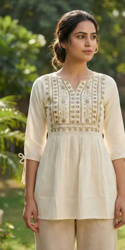 INLI Charmi vol 5 Off White Rayon Thread Work Kurti . Wedding, Party, Festive, Events Affordable Price ₹1349. Delivery 4-6 Working Days. Shop now. | Bollywood Kurti, Creative Kurtis, Designer Kurti, Kurti, Party Wear Kurti, Selfie Kurti
