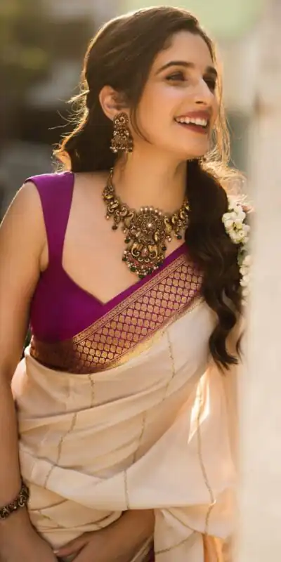 KPR 235 Off White Soft Lichi Silk Saree Perfect for Wedding, Party, Raksha Bandhan, Sangeet, Eid – . Get it for ₹1449. Delivery 4-6 Working Days. | Bollywood Sarees, Creative Sarees, Designer Sarees, Embroidered Sarees, Ethnic Saree, Modern Digital sarees, Party Wear Sarees, Sarees