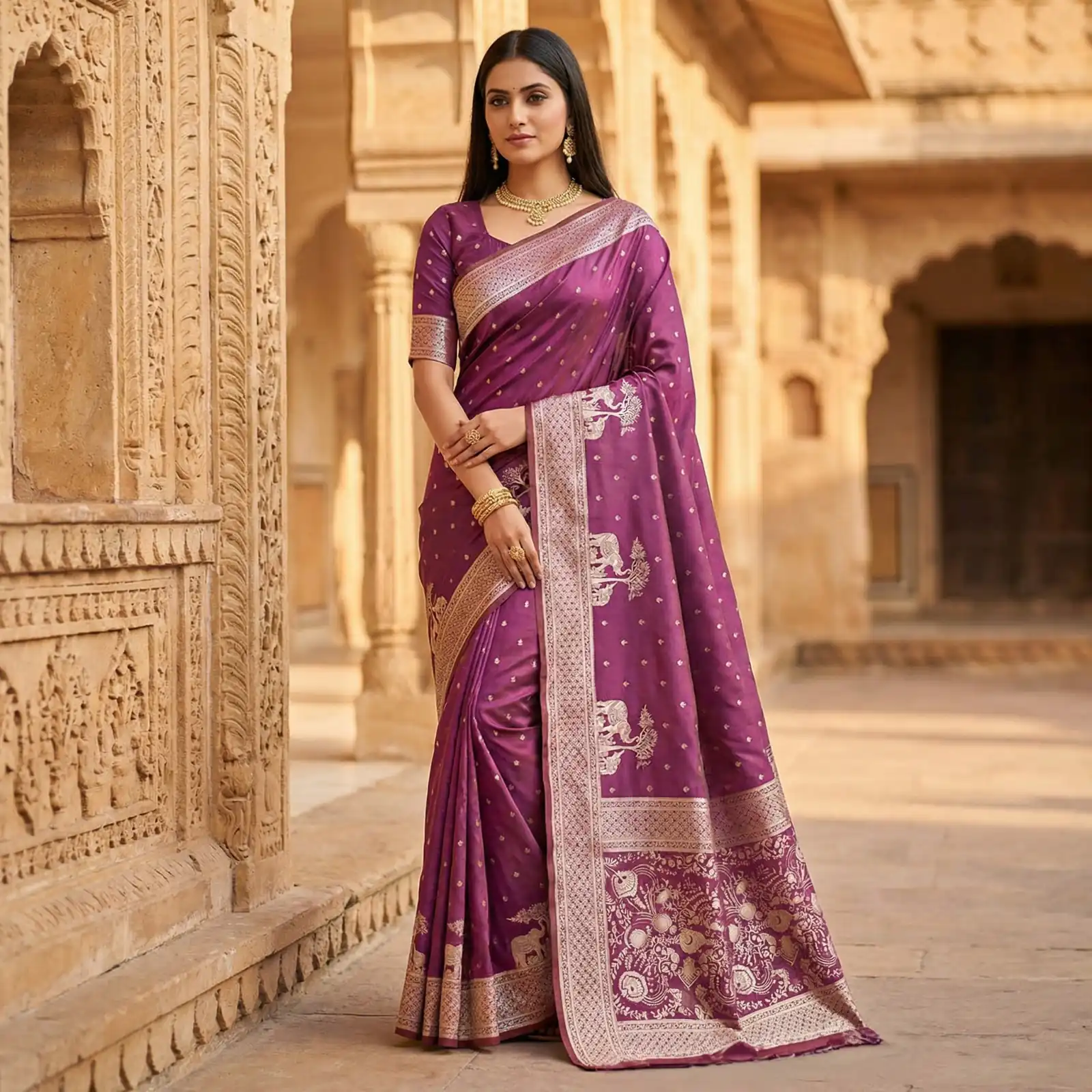 MB 25 GAJRAJ Onion in Pure Banarasi Silk Zari Work & Lace Work Saree . Introductory Price ₹1899. Delivery 4-6 Working Days. Shop now. | Bollywood Sarees, Creative Sarees, Designer Sarees, Embroidered Sarees, Ethnic Saree, Modern Digital sarees, Party Wear Sarees, Sarees