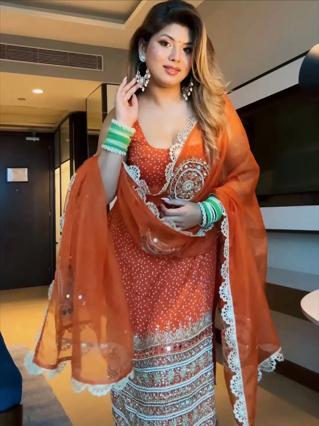 ST 1142 Orange Faux Georgette Salwar Suit with Mirror Work & Embroidery Work. Introductory Price ₹2449. Delivery 4-6 Working Days. Shop now. | Jump Suits, Straight Suits, Casual Suits, Creative suits, Designer Suits, Palazzo Suits, Party Wear Suits, Patiala Suits, Salwar suit