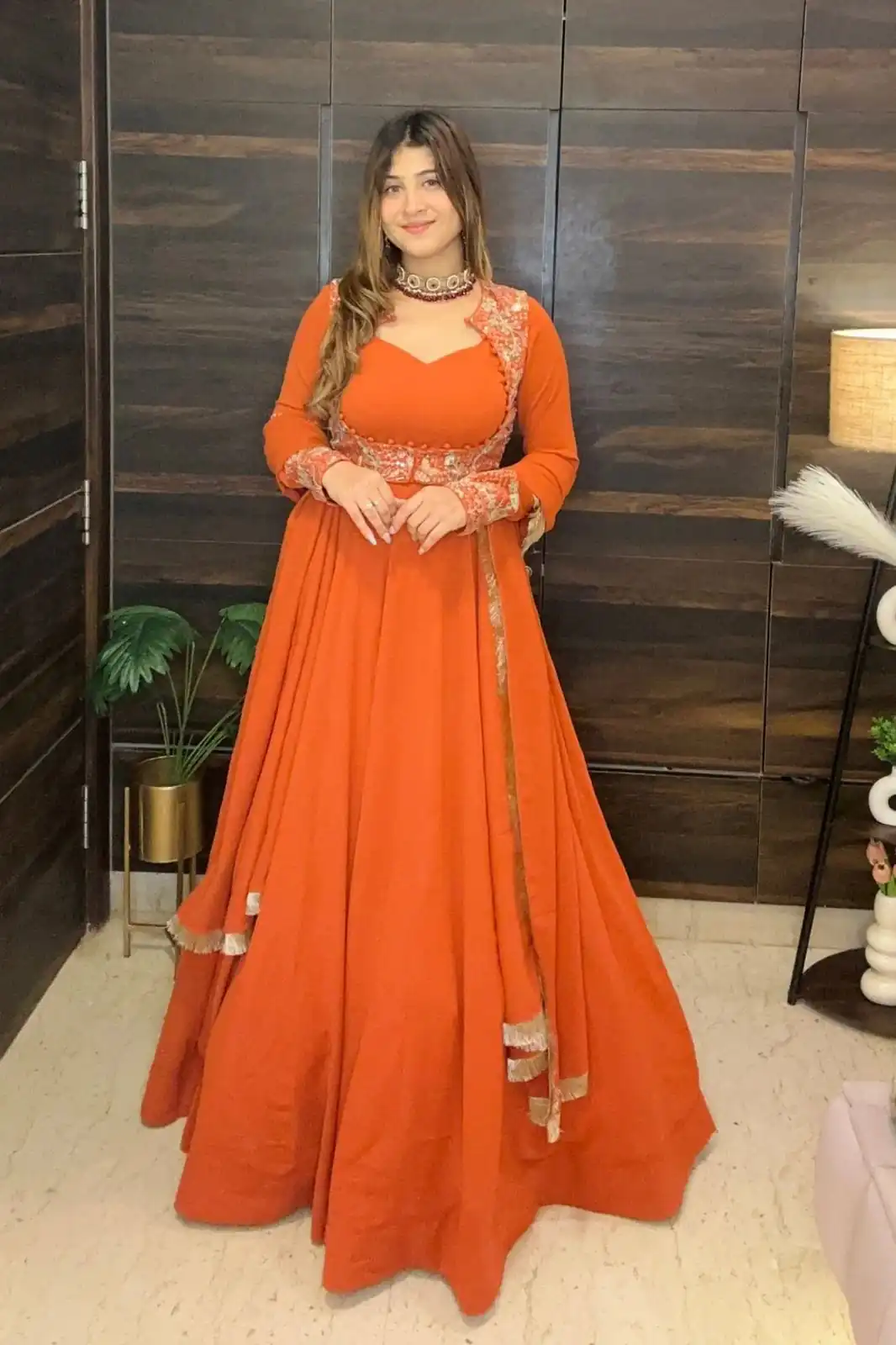 MF 496 Orange Faux Georgette Salwar Suit with Lace Work & Embroidery Work. Special Price ₹2449. Delivery 4-6 Working Days. Shop now. | Jump Suits, Straight Suits, Casual Suits, Creative suits, Designer Suits, Palazzo Suits, Party Wear Suits, Patiala Suits, Salwar suit