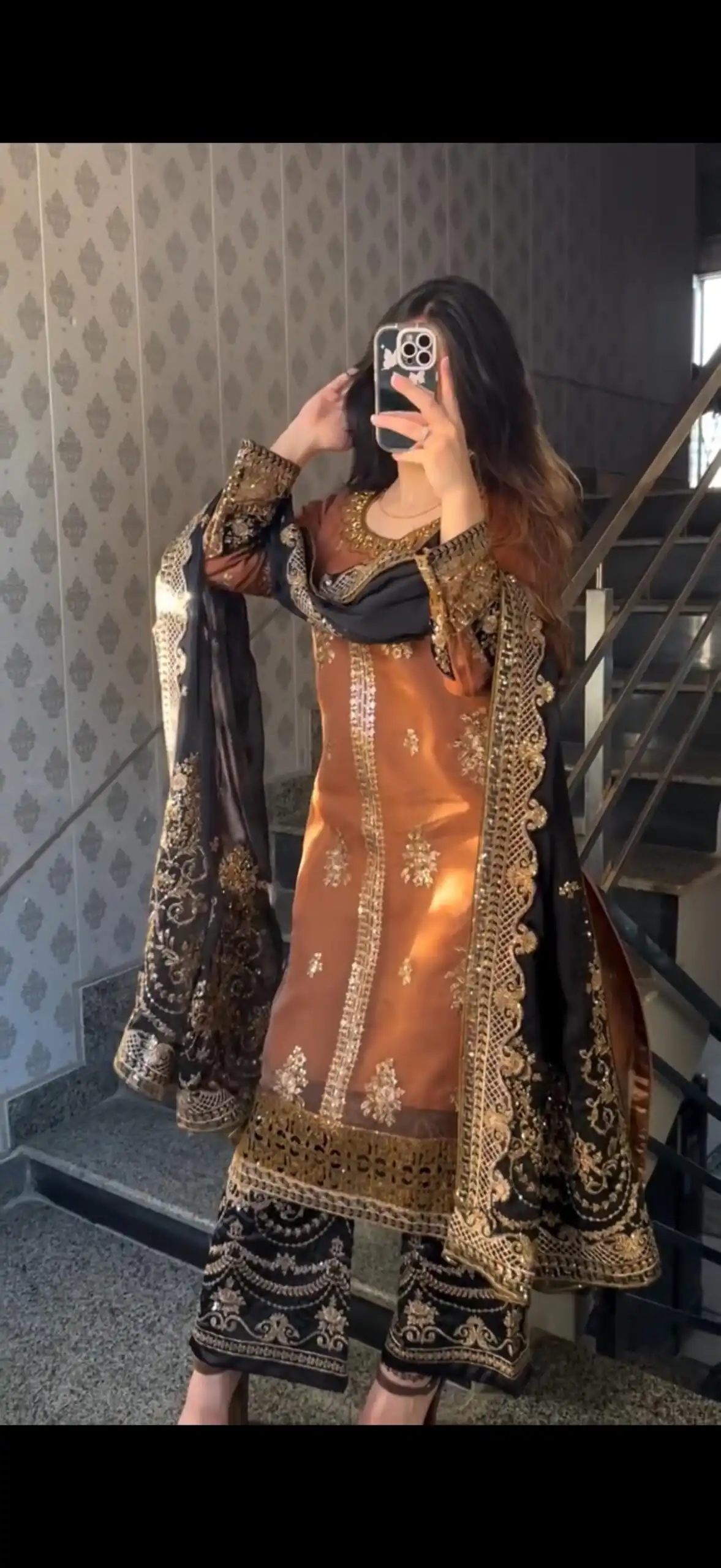 ST 1161 Orange Nylon Twil Net Salwar Suit with Embroidery Work. Available at ₹2149 only. Delivery 4-6 Working Days. Shop now. | Jump Suits, Straight Suits, Casual Suits, Creative suits, Designer Suits, Palazzo Suits, Party Wear Suits, Patiala Suits, Salwar suit