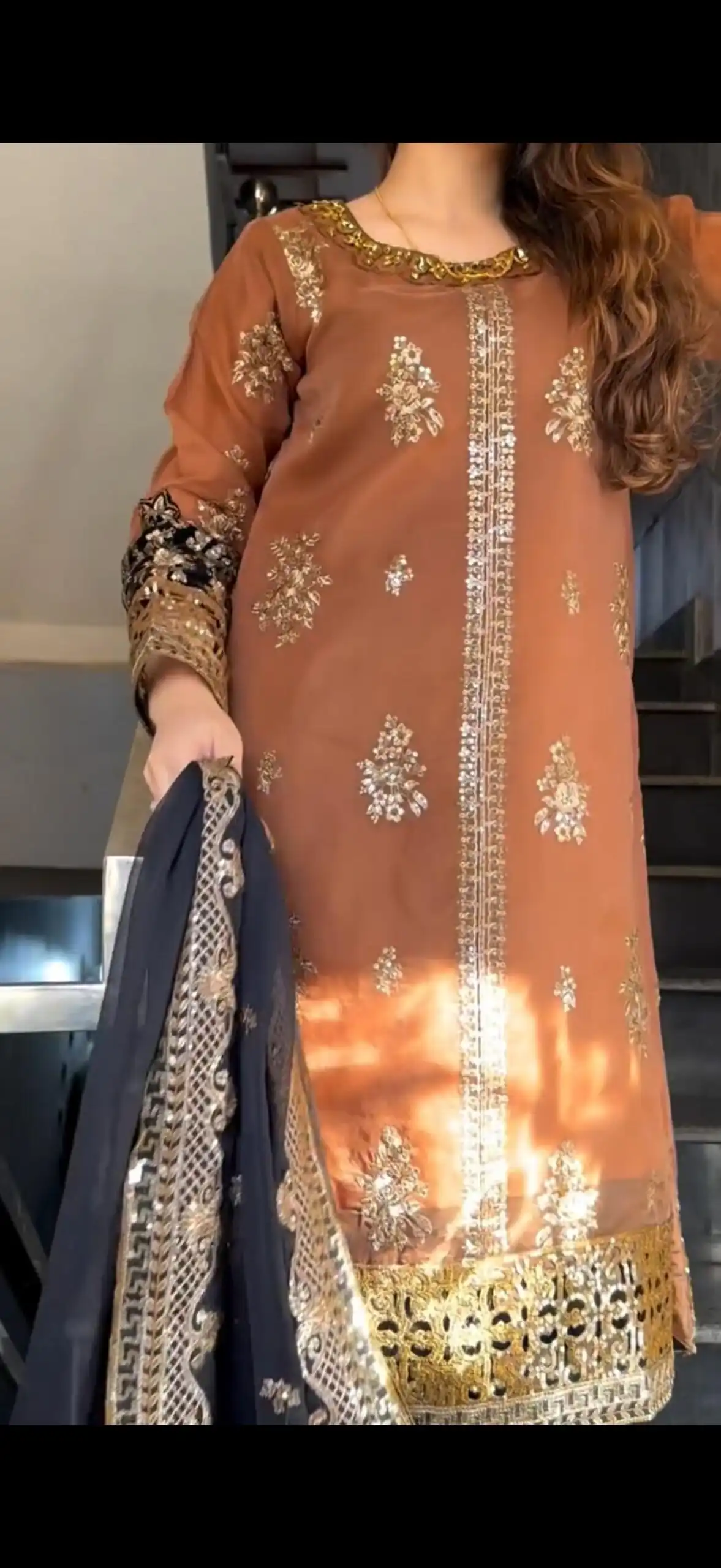 ST 1161 Orange Nylon Twil Net Salwar Suit with Embroidery Work. Available at ₹2149 only. Delivery 4-6 Working Days. Shop now. | Jump Suits, Straight Suits, Casual Suits, Creative suits, Designer Suits, Palazzo Suits, Party Wear Suits, Patiala Suits, Salwar suit