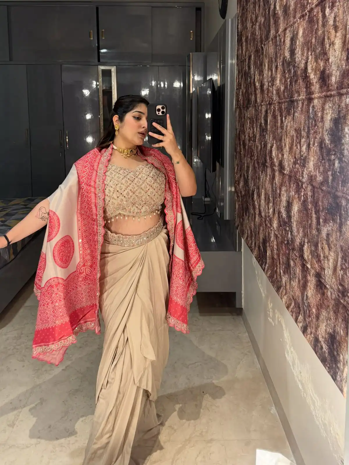 BB 53 Peach Crap Silk Dhoti Suit. Perfect for Wedding, Party, Anniversary, Holi, Temple Visit – Available at ₹2599 only. Delivery 4-6 Working Days. | Jump Suits, Straight Suits, Casual Suits, Creative suits, Designer Suits, Palazzo Suits, Party Wear Suits, Patiala Suits, Salwar suit