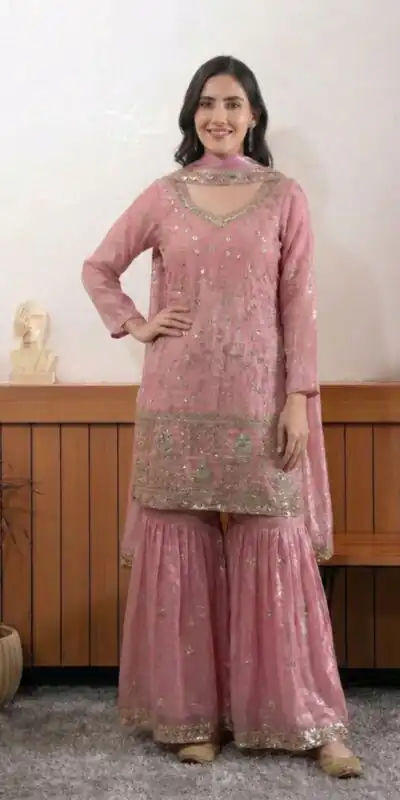 BE 440 Peach Fendy Salwar Suit With Embroidery Work & Bead Work. Exclusive Offer ₹2399. Delivery 4-6 Working Days. Shop now. | Jump Suits, Straight Suits, Casual Suits, Creative suits, Designer Suits, Palazzo Suits, Party Wear Suits, Patiala Suits, Salwar suit