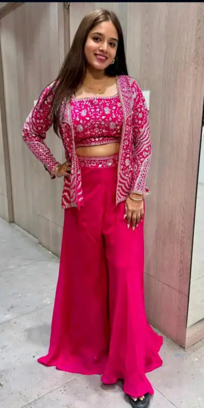 BB 13 Pink Chinon Silk Salwar Suit with Embroidery Work. Wedding, Party, Festive, Events Special Price ₹2399. Delivery 4-6 Working Days. Shop now. | Jump Suits, Straight Suits, Casual Suits, Creative suits, Designer Suits, Palazzo Suits, Party Wear Suits, Patiala Suits, Salwar suit