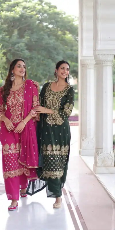 KA 1219 Pink Faux Blooming Salwar SuitPerfect for Wedding, Party, Pongal, Baisakhi, Housewarming – . Now at just ₹2149. Delivery 4-6 Working Days. | Jump Suits, Straight Suits, Casual Suits, Creative suits, Designer Suits, Palazzo Suits, Party Wear Suits, Patiala Suits, Salwar suit