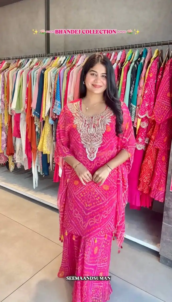 ST 226 Pink Color Georgette Salwar Suit with Embroidery Work. Introductory Price ₹1749. Delivery 4-6 Working Days. Shop now. | Jump Suits, Straight Suits, Casual Suits, Creative suits, Designer Suits, Palazzo Suits, Party Wear Suits, Patiala Suits, Salwar suit