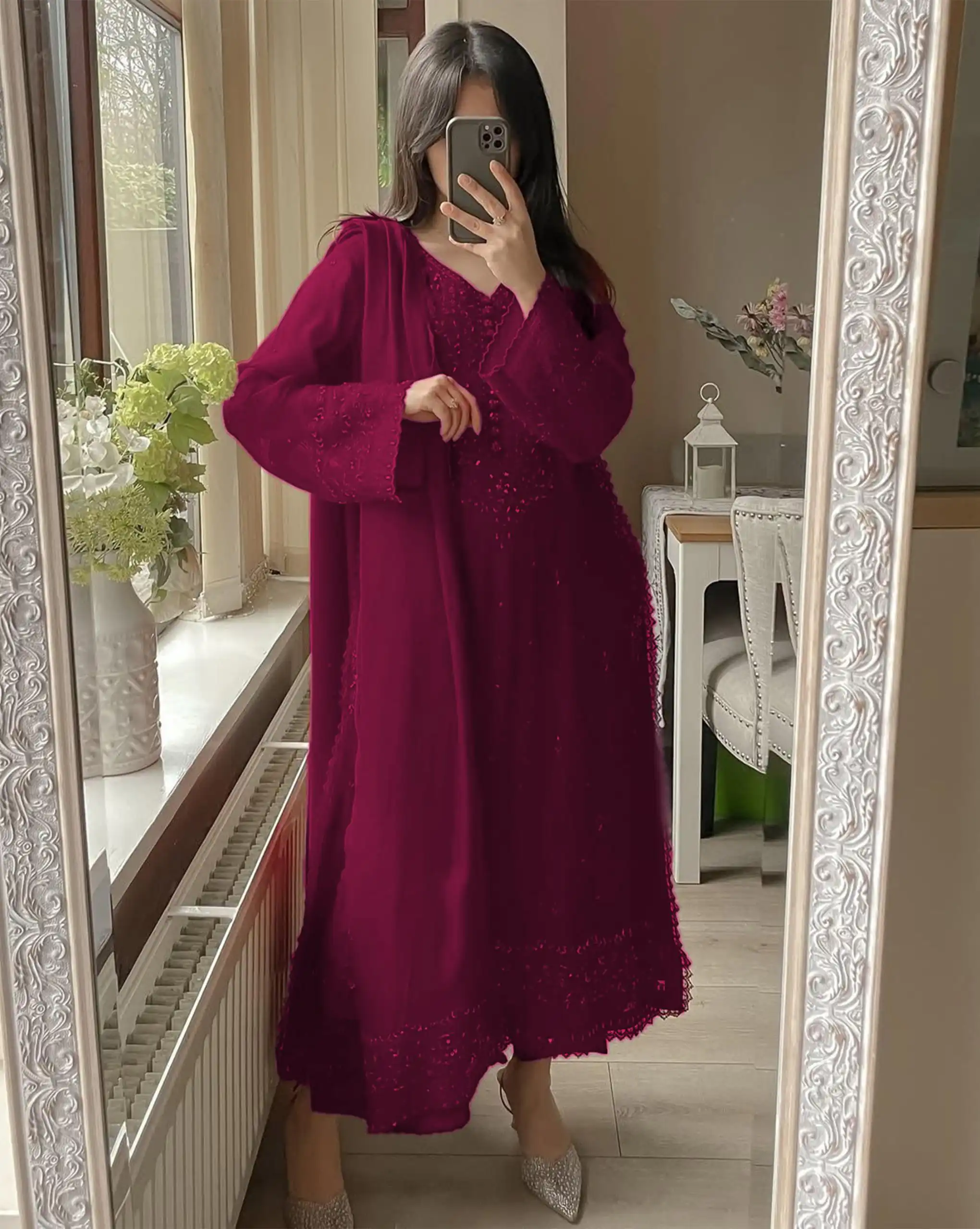 LG 2002 Pink Georgette With Embroidery Work Salwar Suit . Wedding, Party, Festive, Events, Affordable Price ₹1999. Delivery 4-6 Working Days. Shop now. | Jump Suits, Straight Suits, Tops & Bottoms, Track Suits, Trendy Wear, Casual Suits, Creative suits, Designer Suits, Palazzo Suits, Party Wear Suits, Patiala Suits, Salwar suit