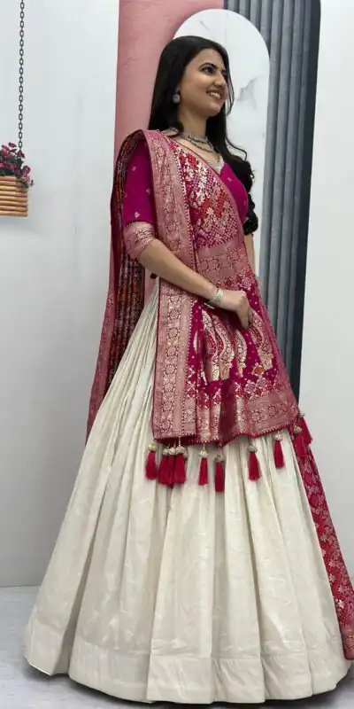 PC 560 Pink in Jacquard Silk Designer Work Lehenga Choli . Introductory Price ₹3249. Delivery 4-6 Working Days. Shop now. | Bollywood Lehenga, Creative Lehenga, Designer Lehenga, Embroidered Lehenga, Lehenga, Party Wear Lehenga