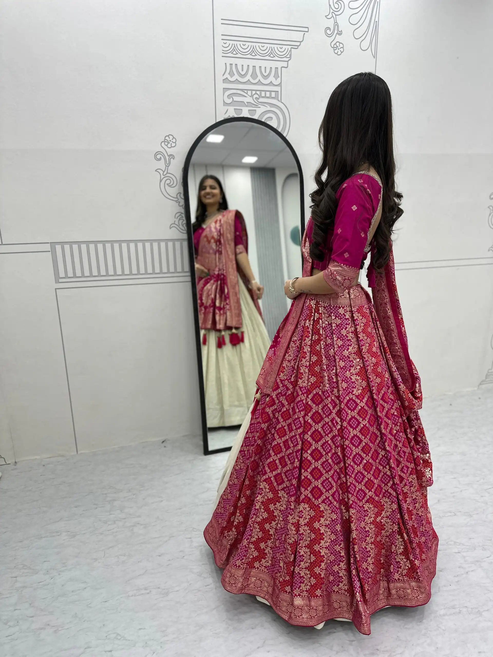 PC 560 Pink in Jacquard Silk Designer Work Lehenga Choli . Introductory Price ₹3249. Delivery 4-6 Working Days. Shop now. | Bollywood Lehenga, Creative Lehenga, Designer Lehenga, Embroidered Lehenga, Lehenga, Party Wear Lehenga