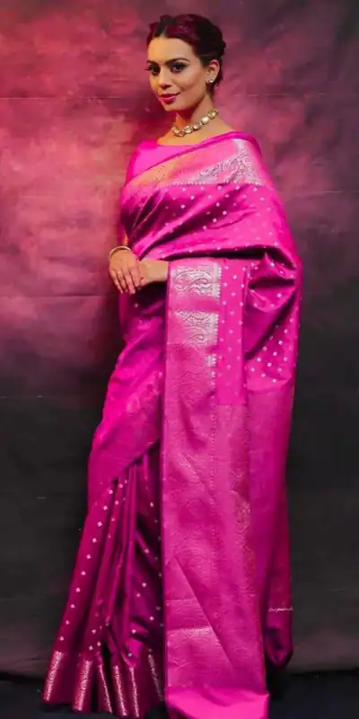 KPR 218 Pink in Soft Lichi Silk Lace Border & Lace Work Saree . Exclusive Offer ₹1349. Delivery 4-6 Working Days. Shop now. | Bollywood Sarees, Creative Sarees, Designer Sarees, Embroidered Sarees, Ethnic Saree, Modern Digital sarees, Party Wear Sarees, Sarees