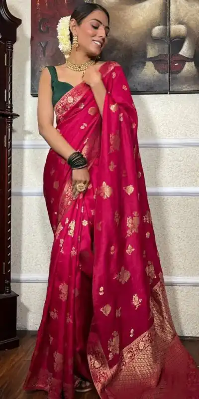 KPR 226 Pink Soft Lichi Silk Saree Perfect for Wedding, Party, Raksha Bandhan, Sangeet, Eid – . Get it for ₹1399. Delivery 4-6 Working Days. | Bollywood Sarees, Creative Sarees, Designer Sarees, Embroidered Sarees, Ethnic Saree, Modern Digital sarees, Party Wear Sarees, Sarees