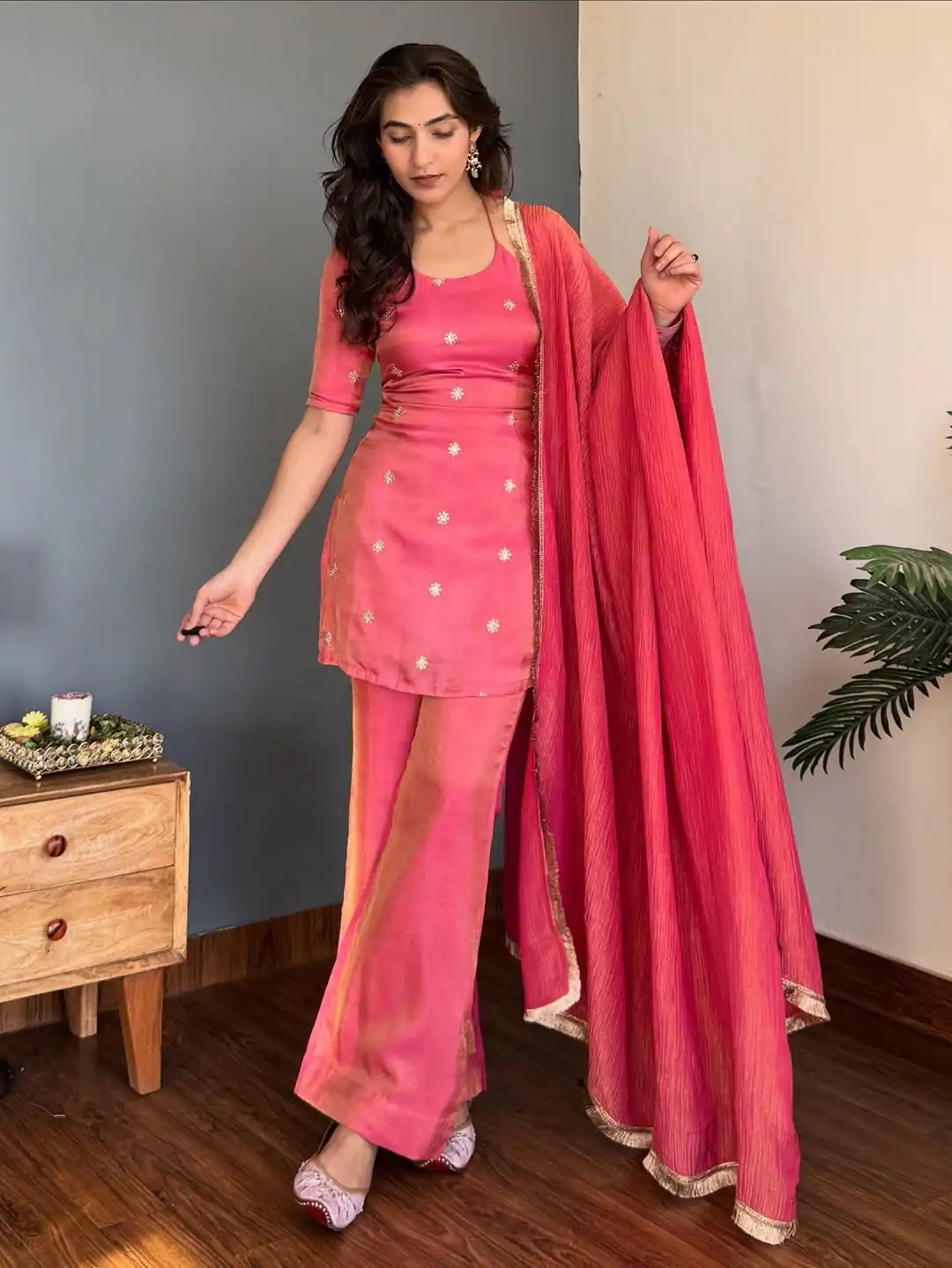 VLM 317 Pink NC Silk Salwar Suit with Lace Work & Embroidery Work. Festive Deal ₹1949. Delivery 4-6 Working Days. Shop now. | Jump Suits, Straight Suits, Tops & Bottoms, Track Suits, Trendy Wear, Casual Suits, Creative suits, Designer Suits, Palazzo Suits, Party Wear Suits, Patiala Suits, Salwar suit