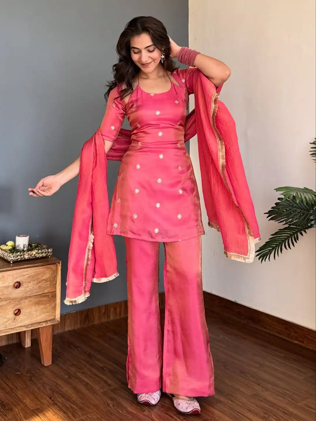 VLM 317 Pink NC Silk Salwar Suit with Lace Work & Embroidery Work. Festive Deal ₹1949. Delivery 4-6 Working Days. Shop now. | Jump Suits, Straight Suits, Tops & Bottoms, Track Suits, Trendy Wear, Casual Suits, Creative suits, Designer Suits, Palazzo Suits, Party Wear Suits, Patiala Suits, Salwar suit