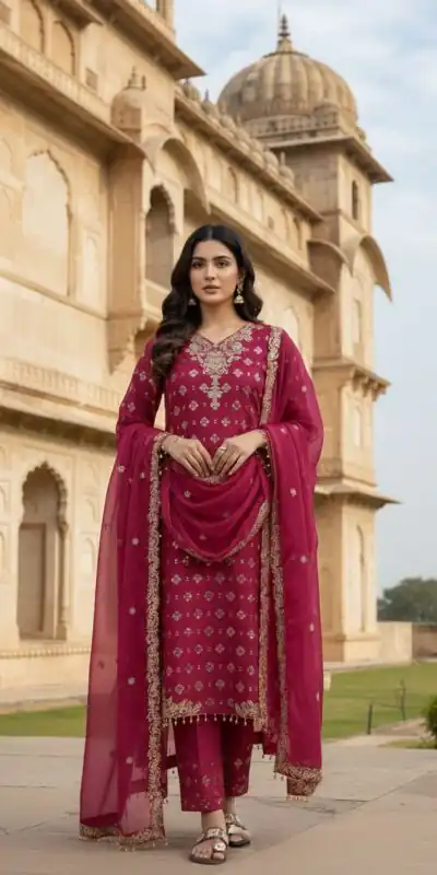ZSR 3158 Pink in Organza Silk Lace Work & Embroidery Work Salwar Suit . Get it for ₹2399. Delivery 4-6 Working Days. Shop now. | Jump Suits, Straight Suits, Casual Suits, Creative suits, Designer Suits, Palazzo Suits, Party Wear Suits, Patiala Suits, Salwar suit
