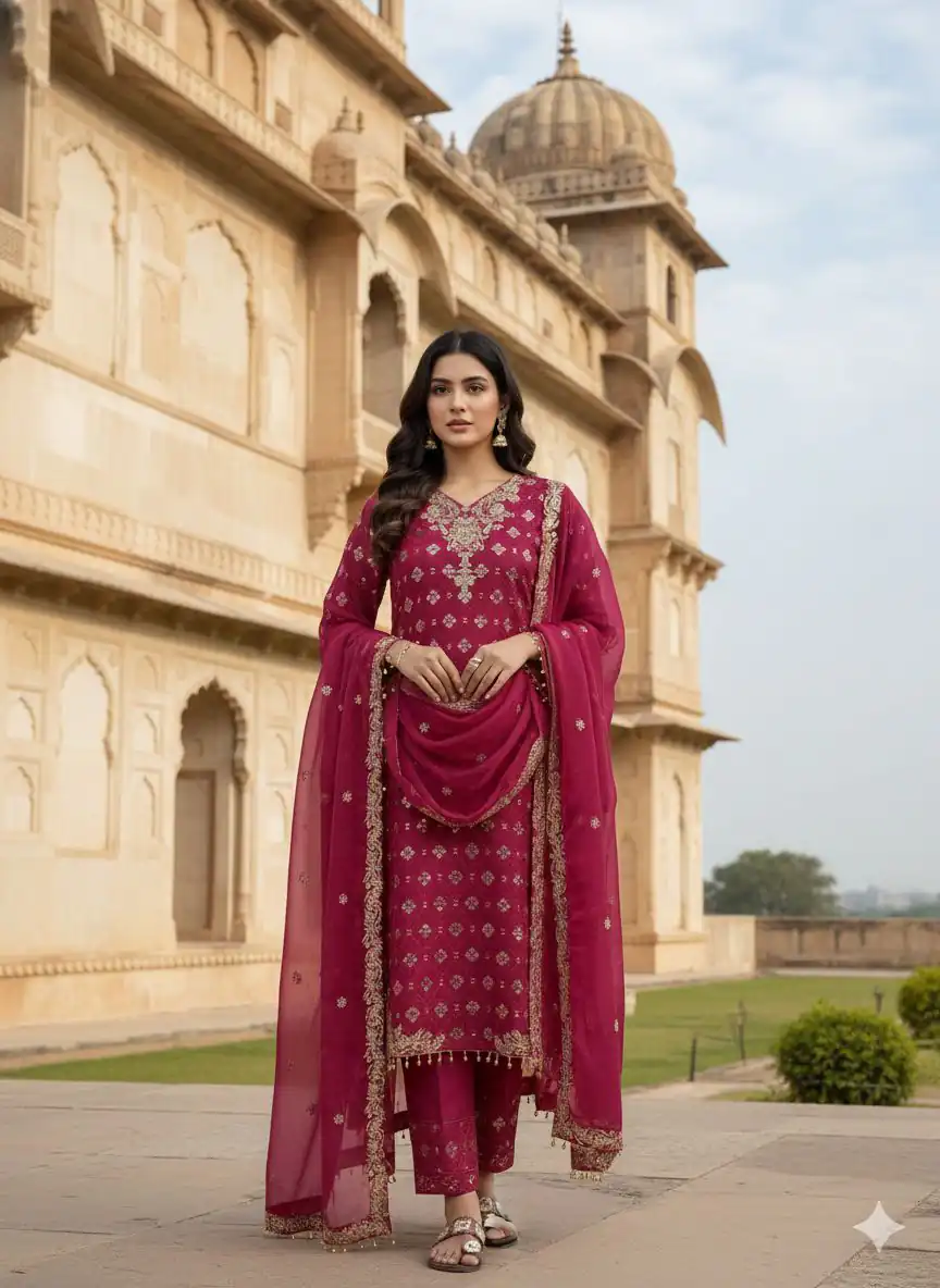 ZSR 3158 Pink in Organza Silk Lace Work & Embroidery Work Salwar Suit . Get it for ₹2399. Delivery 4-6 Working Days. Shop now. | Jump Suits, Straight Suits, Casual Suits, Creative suits, Designer Suits, Palazzo Suits, Party Wear Suits, Patiala Suits, Salwar suit
