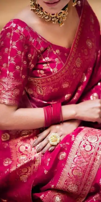 KPR 208 Pink in Color Soft Lichi Silk Designer Work Saree . Available at ₹1399 only. Delivery 4-6 Working Days. Shop now. | Bollywood Sarees, Creative Sarees, Designer Sarees, Embroidered Sarees, Ethnic Saree, Modern Digital sarees, Party Wear Sarees, Sarees