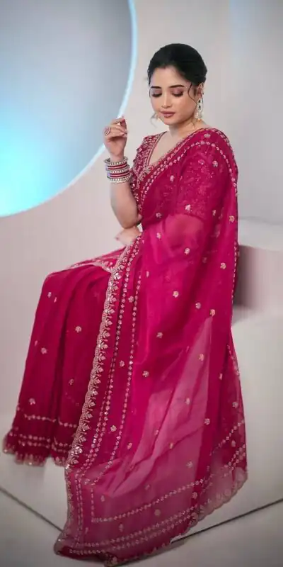 JR 664 Pink in Soft Space Silk Zari Work & Embroidery Work Saree. Available at ₹1949 only. Delivery 4-6 Working Days. Shop now. | Bollywood Sarees, Creative Sarees, Designer Sarees, Embroidered Sarees, Ethnic Saree, Modern Digital sarees, Party Wear Sarees, Sarees