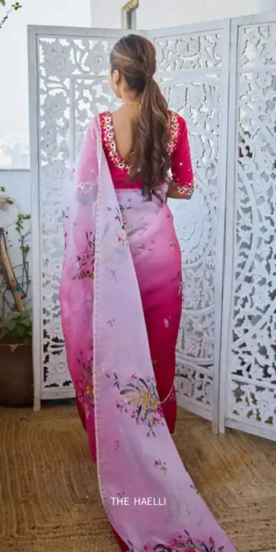 NC 5516 Pink oft Tebby Silk Saree. Perfect for Wedding, Party, Onam, Family Gatherings, Mehendi – Festive Deal ₹2499. Delivery 4-6 Working Days | Bollywood Sarees, Creative Sarees, Designer Sarees, Embroidered Sarees, Ethnic Saree, Modern Digital sarees, Party Wear Sarees, Sarees