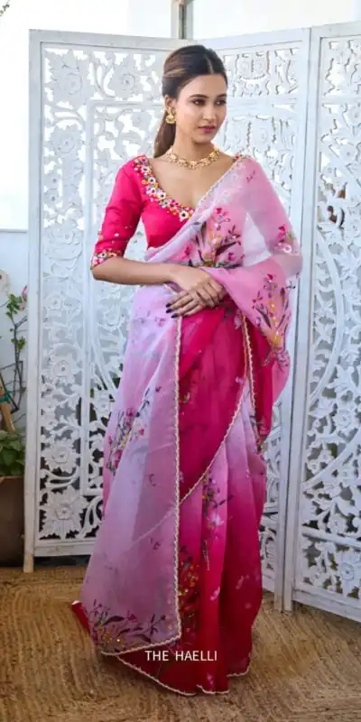 NC 5516 Pink oft Tebby Silk Saree. Perfect for Wedding, Party, Onam, Family Gatherings, Mehendi – Festive Deal ₹2499. Delivery 4-6 Working Days | Bollywood Sarees, Creative Sarees, Designer Sarees, Embroidered Sarees, Ethnic Saree, Modern Digital sarees, Party Wear Sarees, Sarees