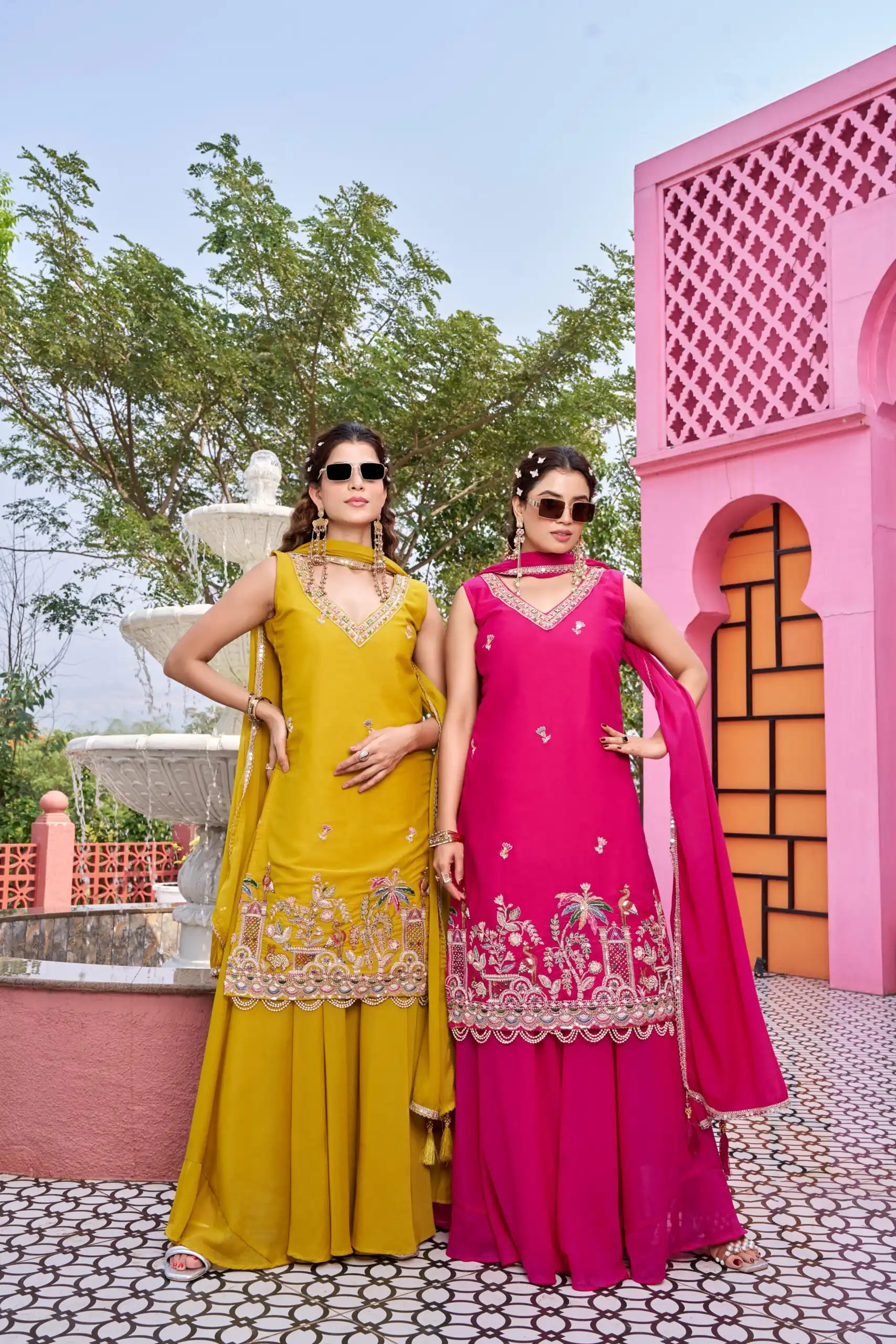 Ram 156 Pink Star Georgette Salwar Suit with Embroidery Work. Available at ₹2649 only. Delivery 4-6 Working Days. Shop now. | Jump Suits, Straight Suits, Casual Suits, Creative suits, Designer Suits, Palazzo Suits, Party Wear Suits, Patiala Suits, Salwar suit