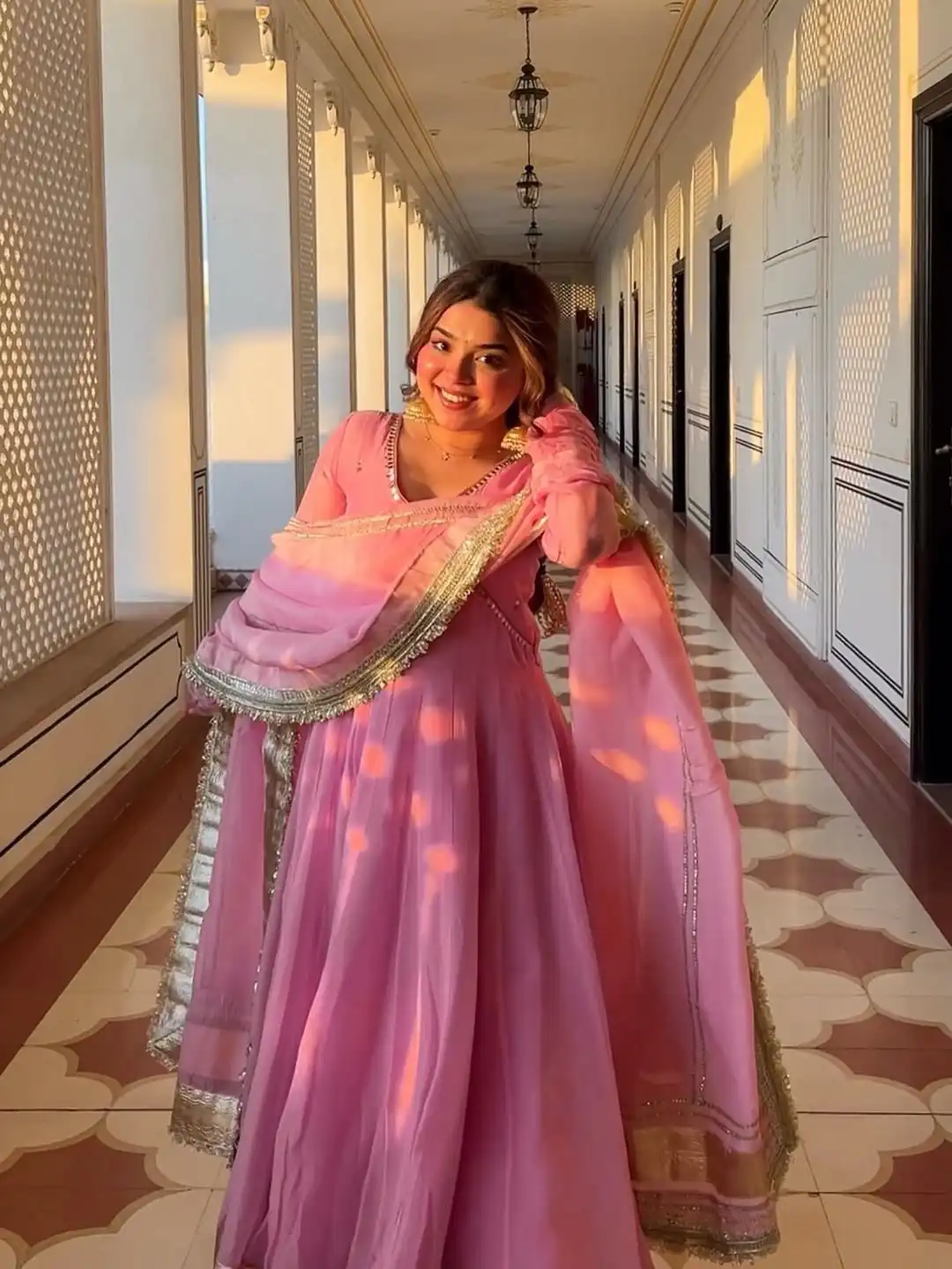 NF 1265 Pink Tabby Organza Anarkali Suit Perfect for Wedding, Party, Reception, Sangeet, Traditional Day – . Grab it for ₹2449. Delivery 4-6 Working Days | Anarkali Suits, Bollywood Anarkali, Creative-Anarkali, Designer Anarkali, Embroidered Anarkali, Party Wear Anarkali