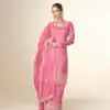 FC ISHITAA Pink Color in Tissue Crush Embroidery Work Salwar Suit . Festive Deal ₹3299. Delivery 4-6 Working Days. Shop now. | Jump Suits, Straight Suits, Casual Suits, Creative suits, Designer Suits, Palazzo Suits, Party Wear Suits, Patiala Suits, Salwar suit