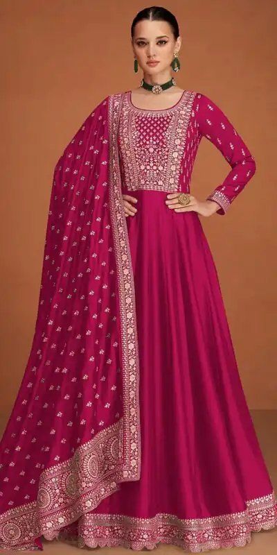FC 9577 Pink Color Vichitra Salwar Suit with Embroidery Work. Available at ₹2649 only. Delivery 4-6 Working Days. Shop now. | Jump Suits, Straight Suits, Casual Suits, Creative suits, Designer Suits, Palazzo Suits, Party Wear Suits, Patiala Suits, Salwar suit