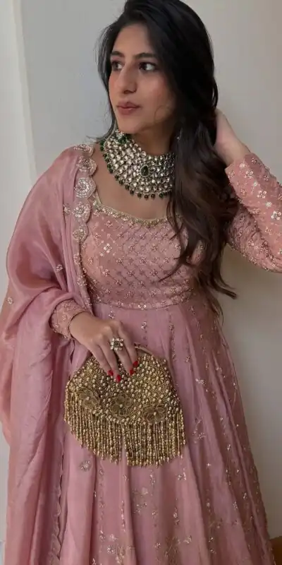 SR 1703 Pink Zimmy Silk Lehenga Choli with Embroidery Work. Introductory Price ₹2549. Delivery 4-6 Working Days. Shop now. | Bollywood Lehenga, Creative Lehenga, Designer Lehenga, Embroidered Lehenga, Lehenga, Party Wear Lehenga